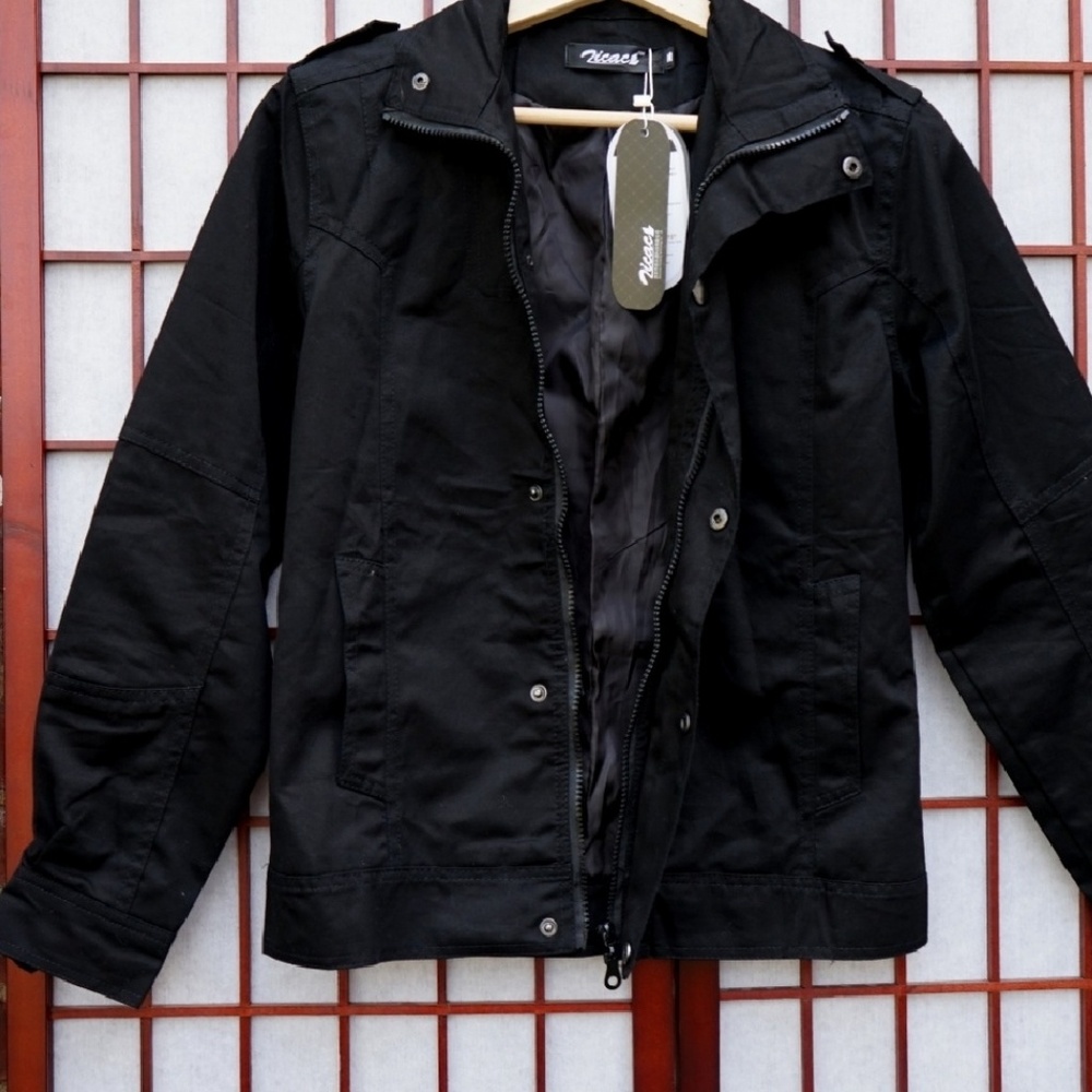 Black utility jacket NWT